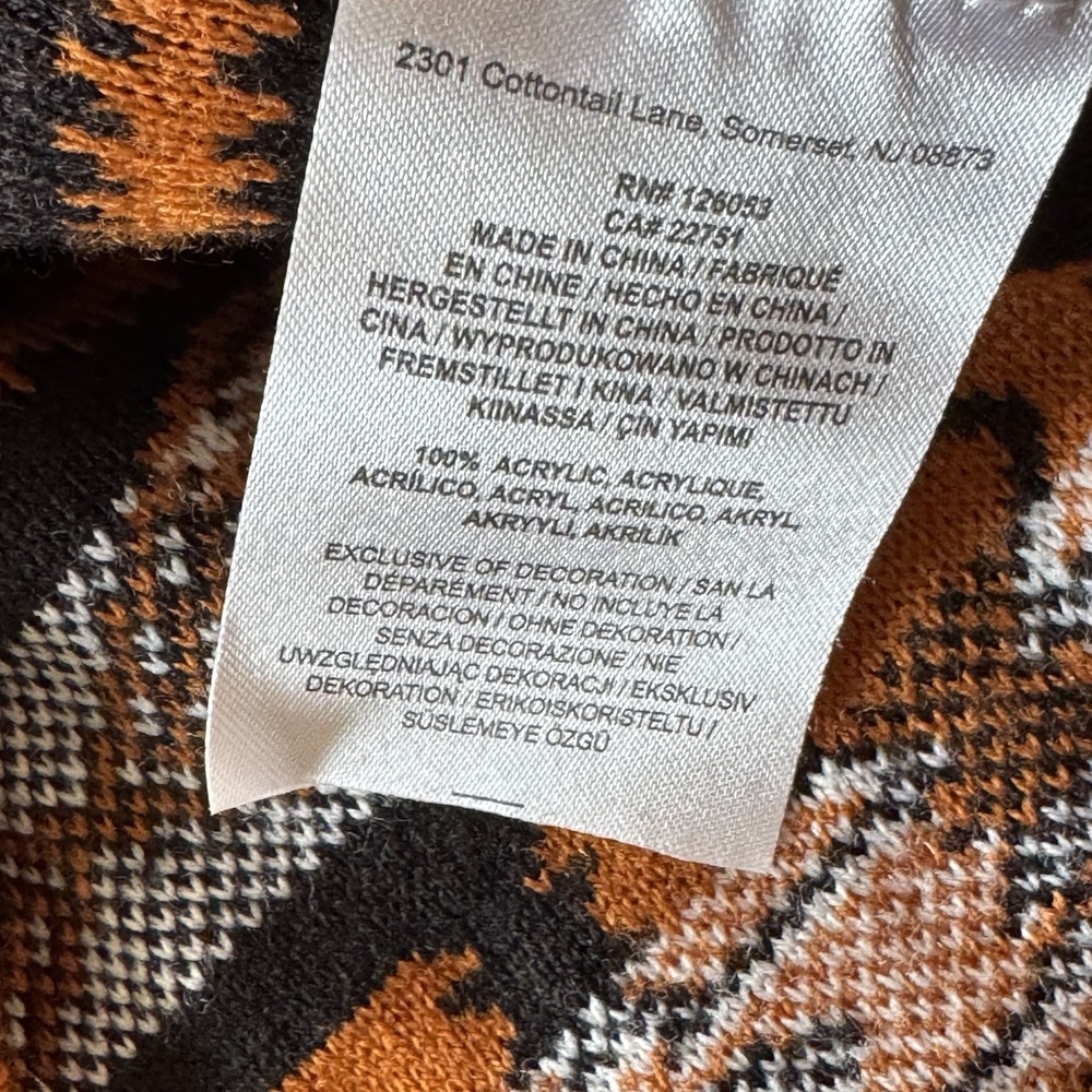 Klew Texas Longhorns Sweater Vest M Burnt Orange Western Aztec NCAA UT - Picture 6 of 8